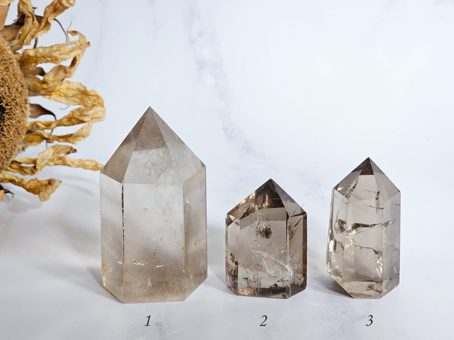 Smokey Quartz Towers