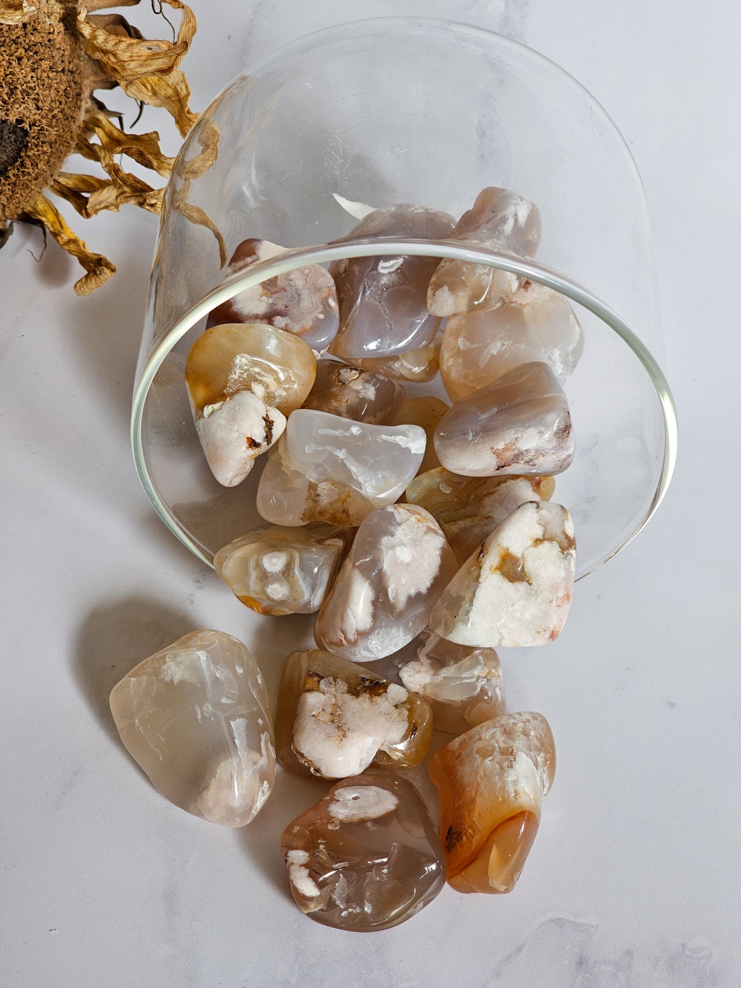 Flower Agate Tumbles