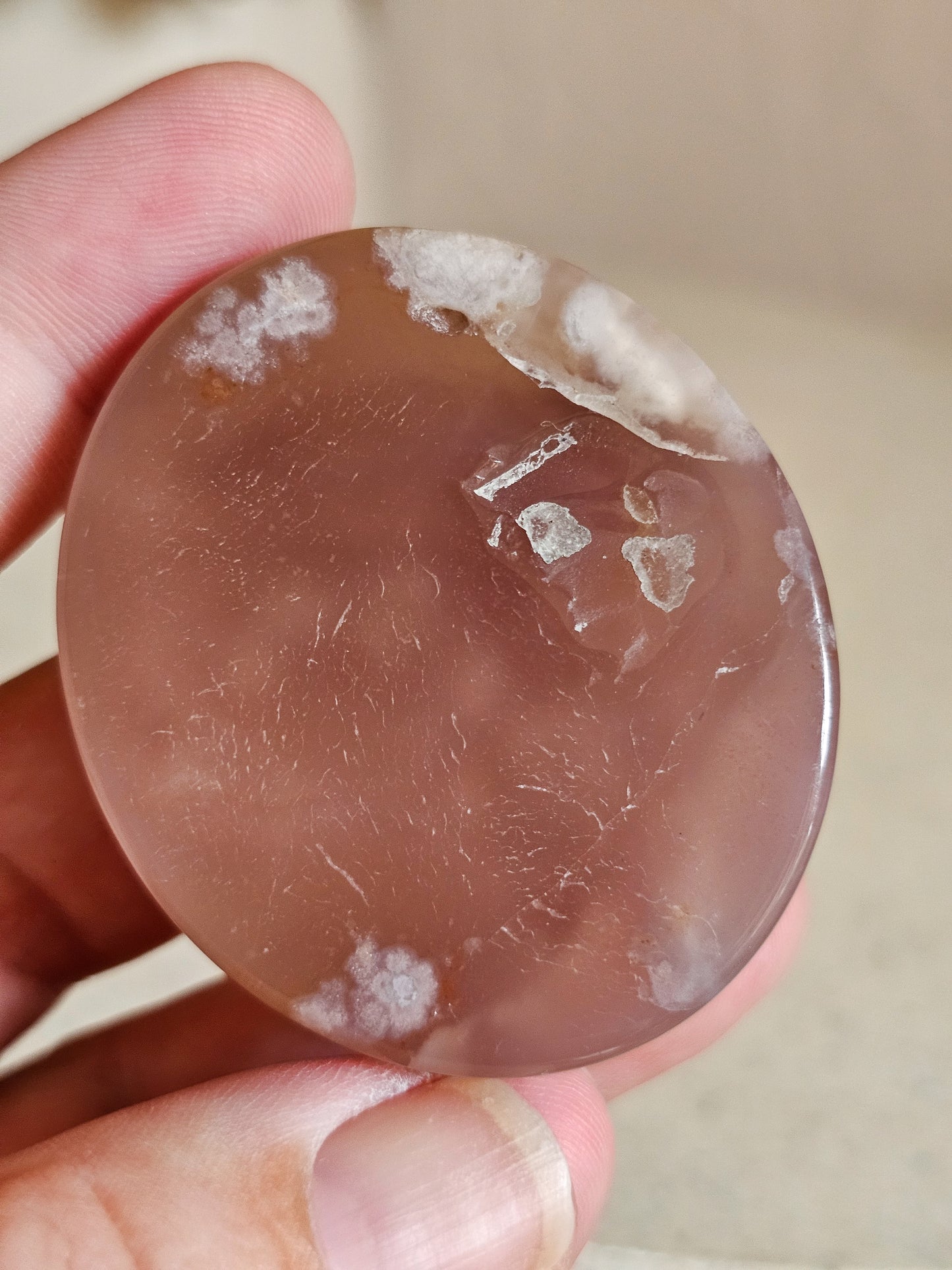 Flower Agate Disc