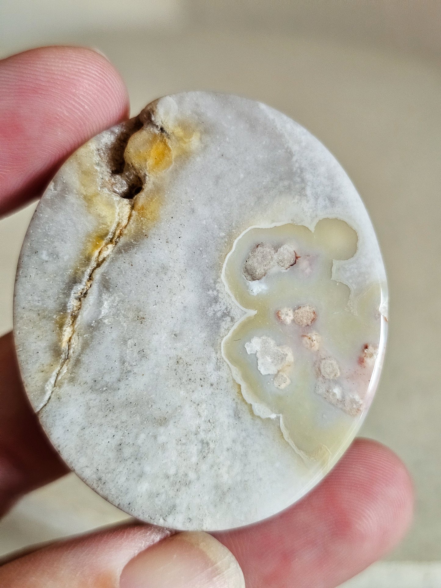 Flower Agate Disc