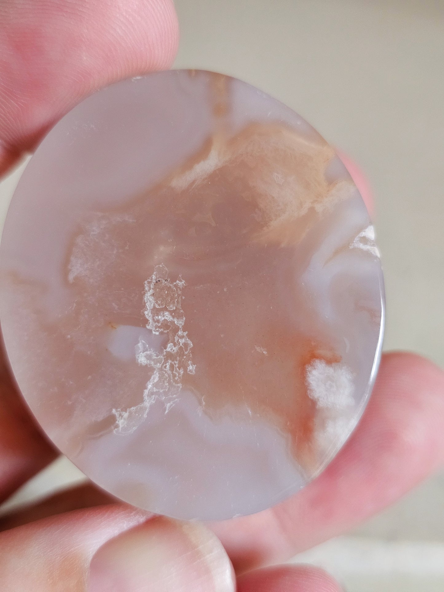 Flower Agate Disc