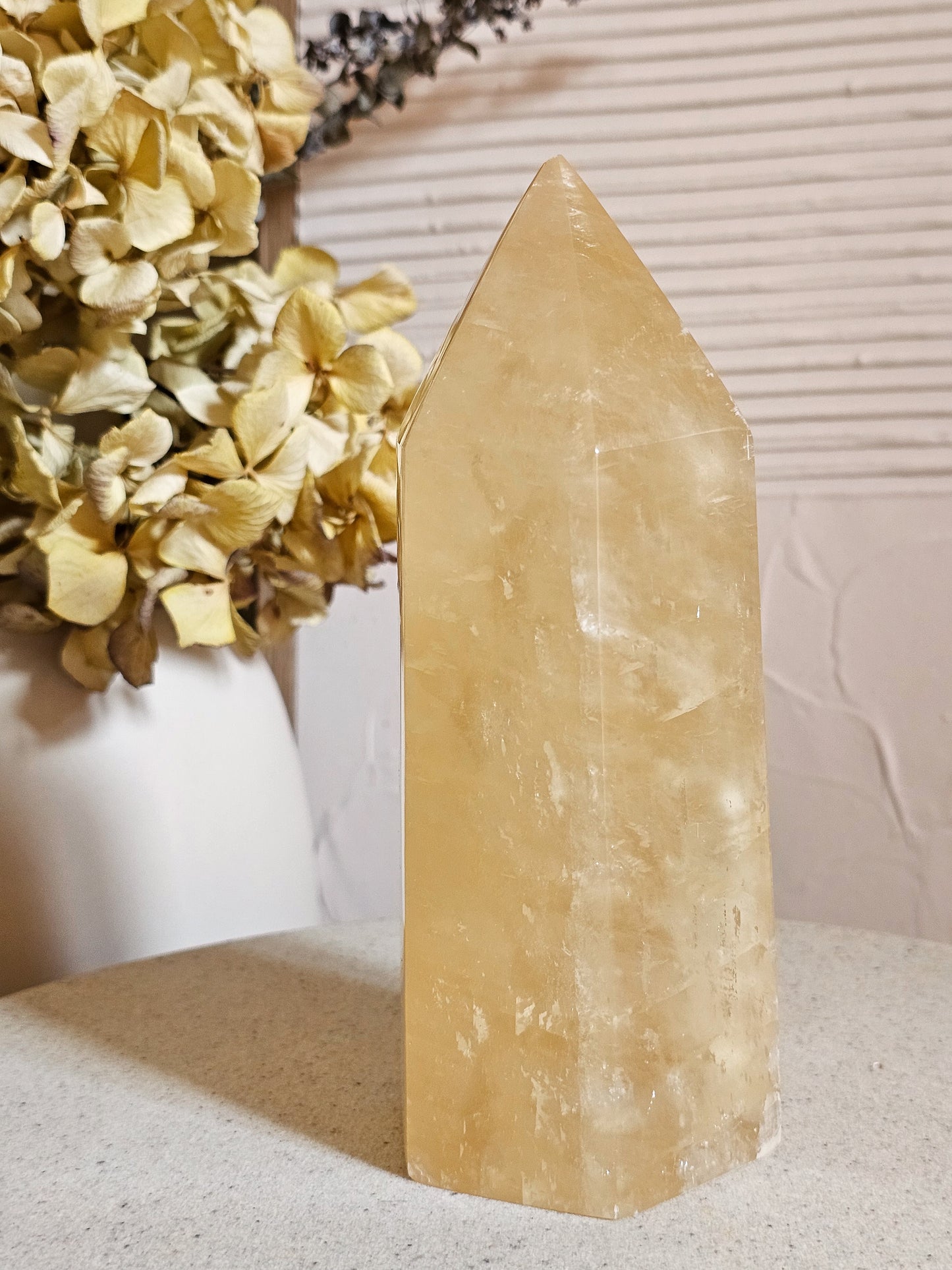 Honey Calcite Tower