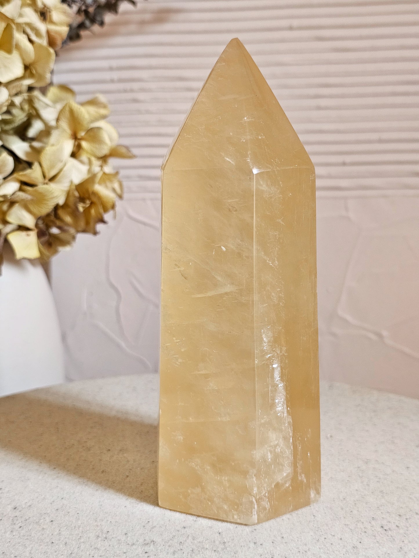 Honey Calcite Tower