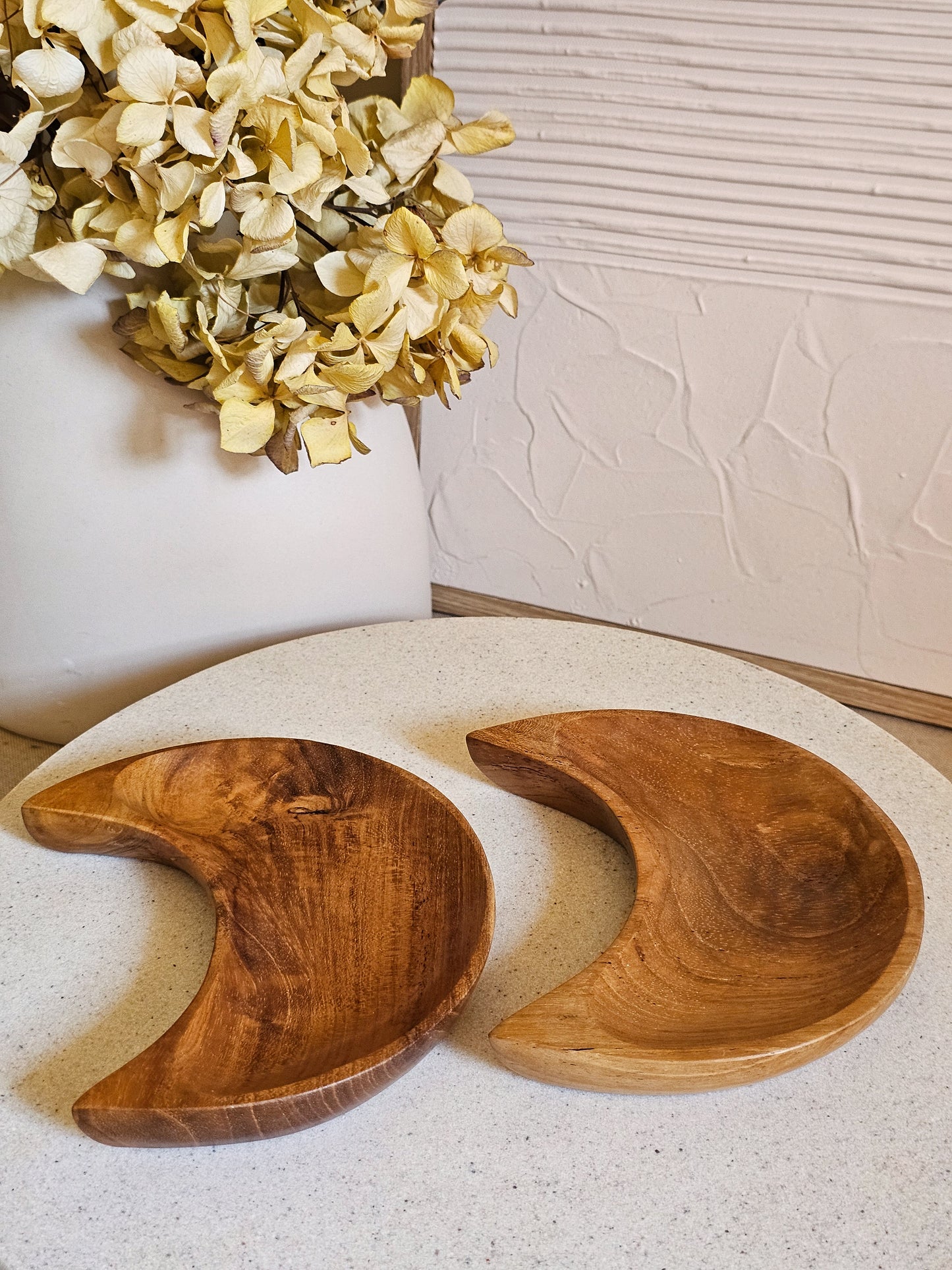 Wooden Moon Bowls