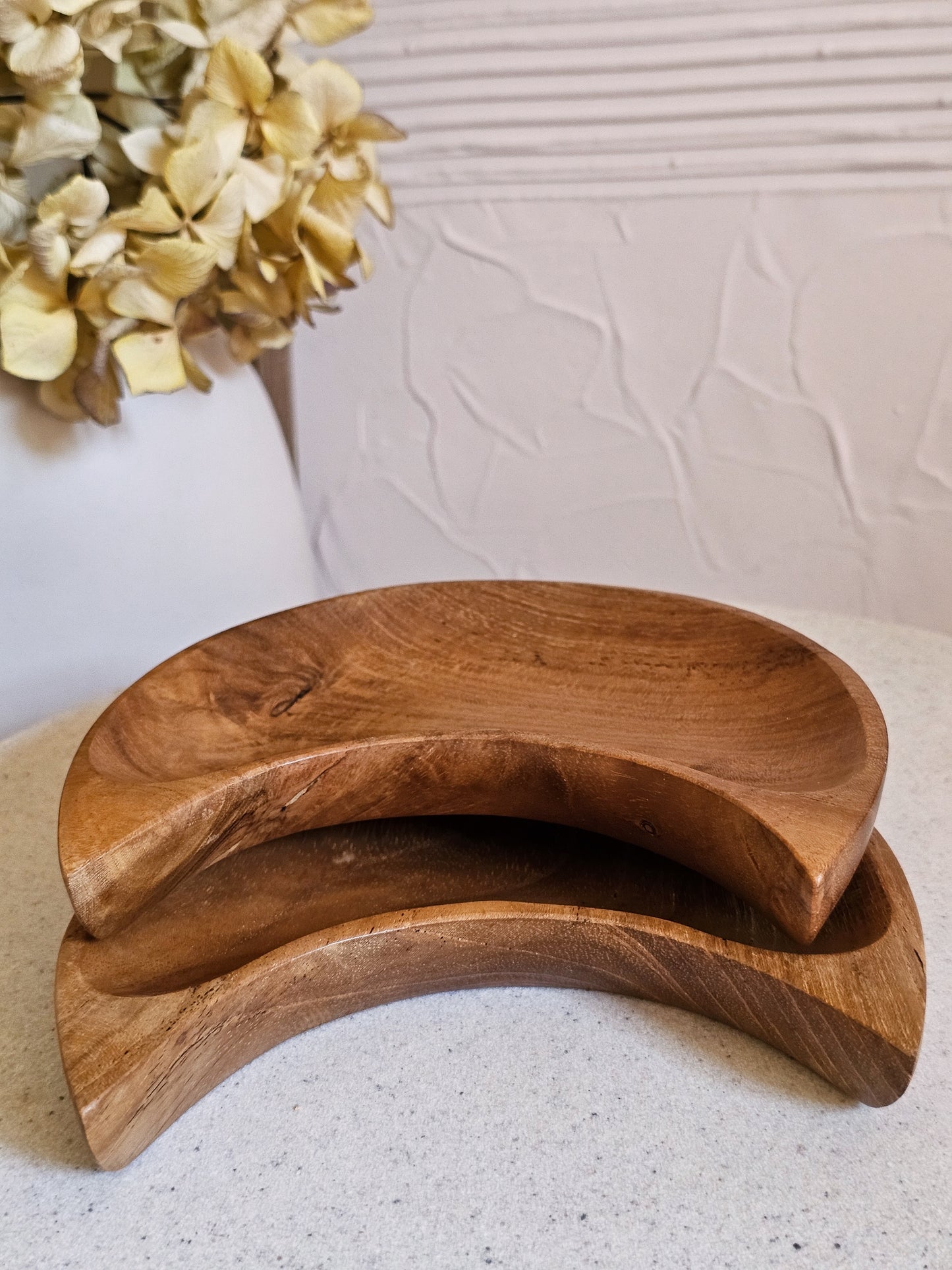 Wooden Moon Bowls