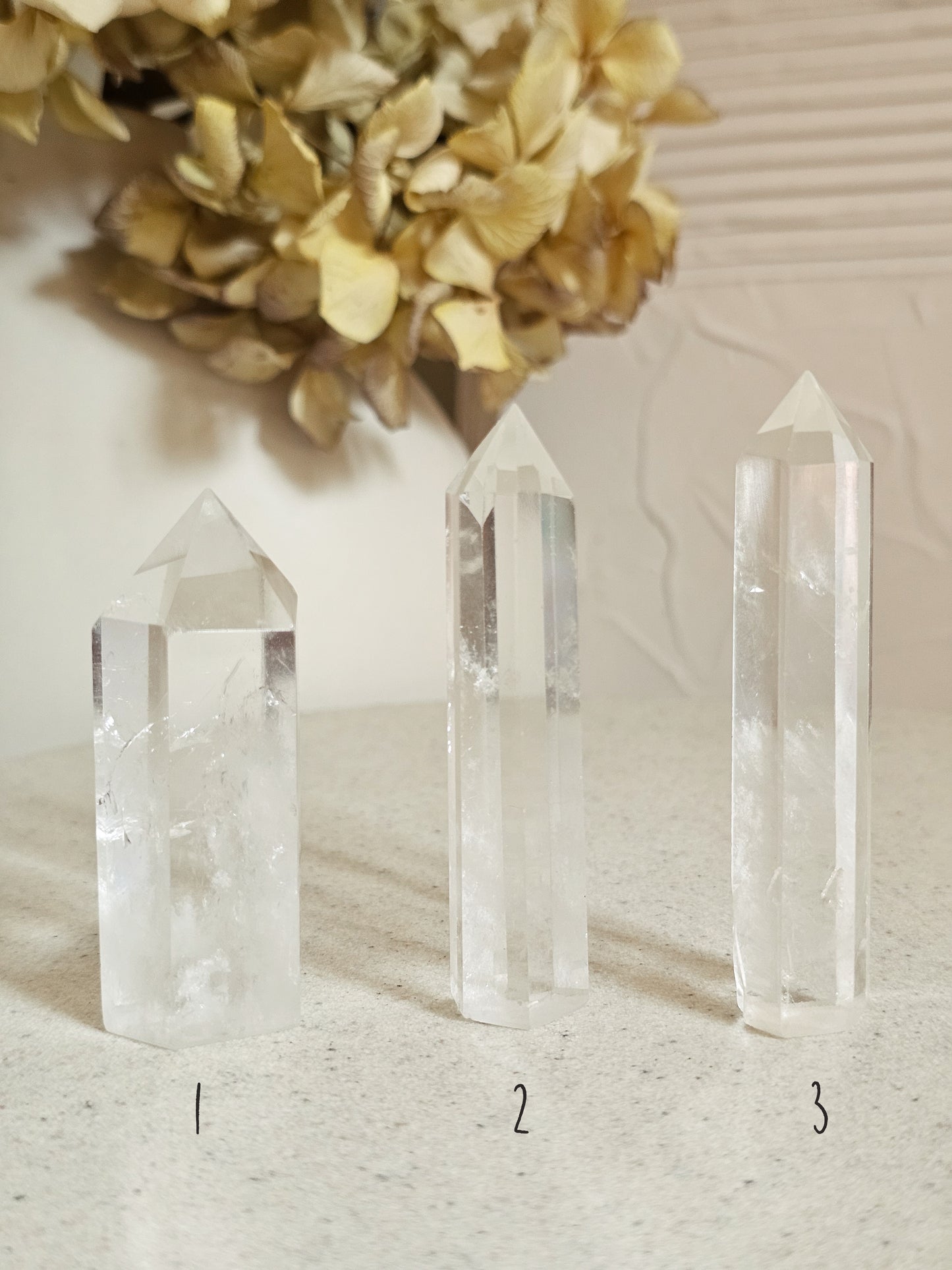 Clear Quartz Towers
