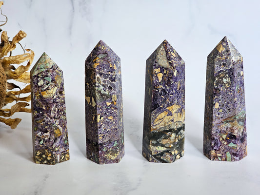 Brecciated Jasper (Purple) Towers