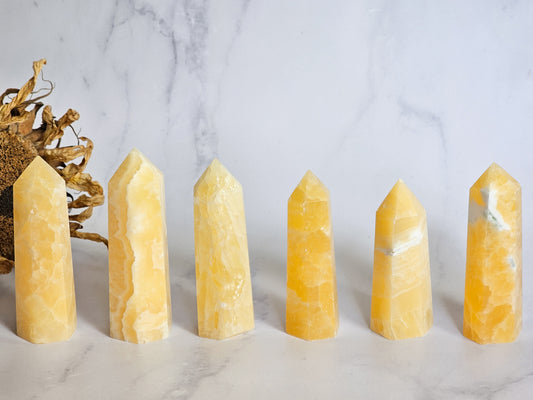 Orange Calcite Towers