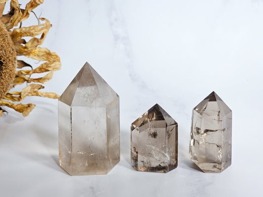 Smokey Quartz Towers