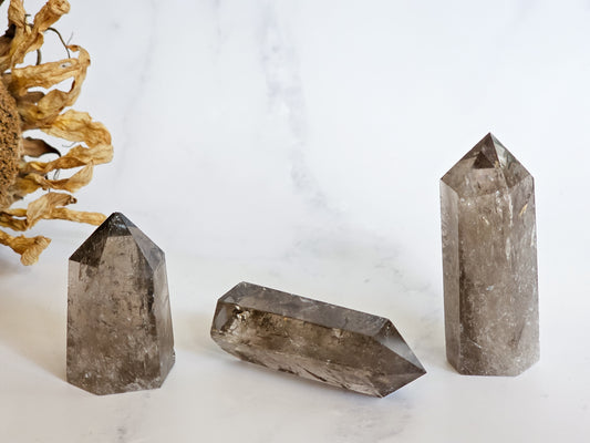 Smokey Quartz Towers