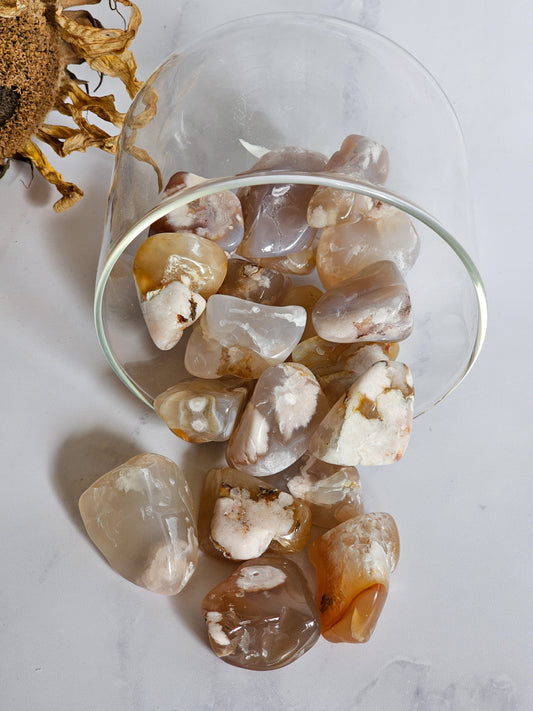 Flower Agate Tumbles
