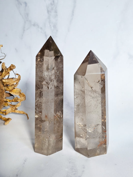 Smokey Quartz Towers