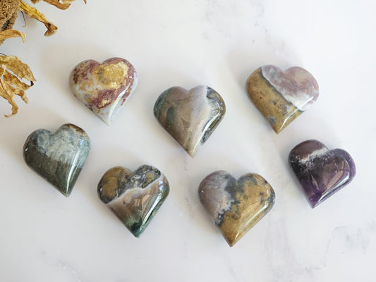 Ocean Jasper Hearts