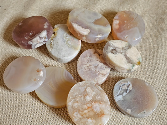 Flower Agate Disc