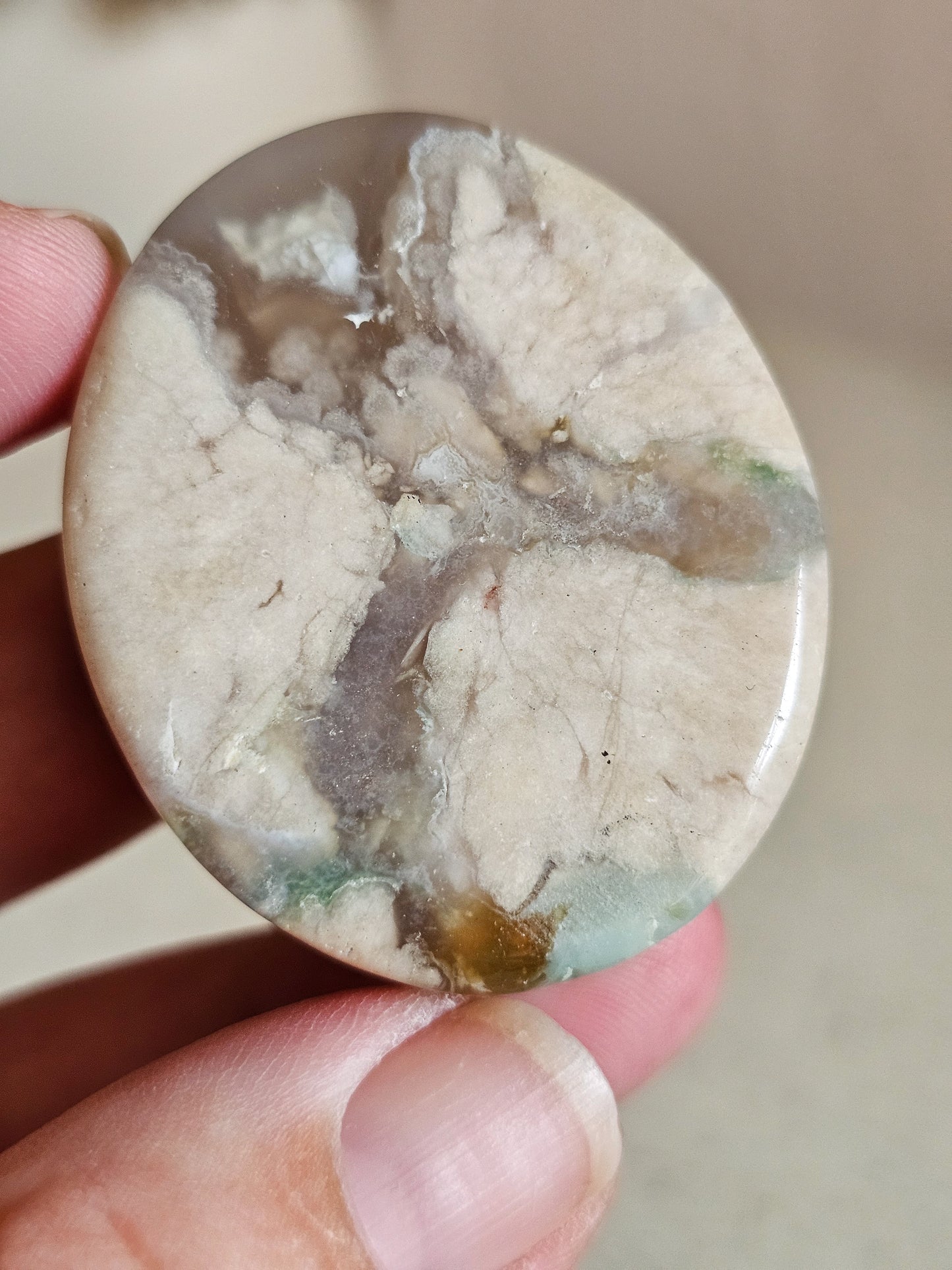 Flower Agate Disc