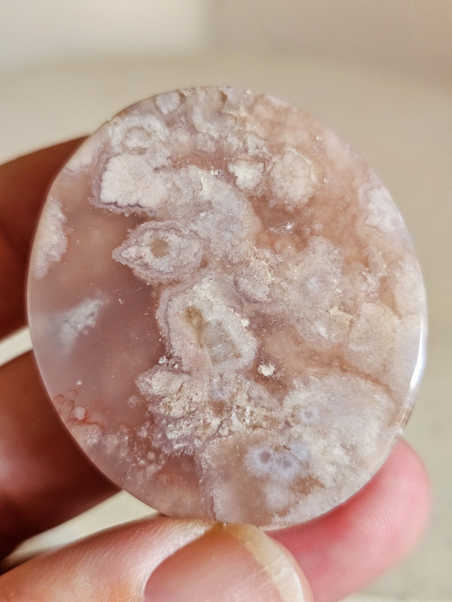 Flower Agate Disc