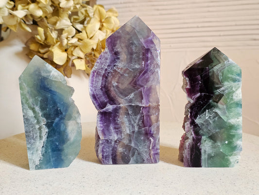 Fluorite Towers (Raw Edge)