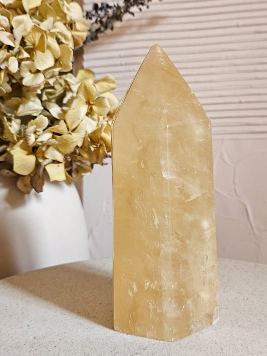 Honey Calcite Tower