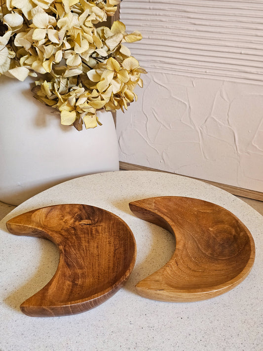 Wooden Moon Bowls